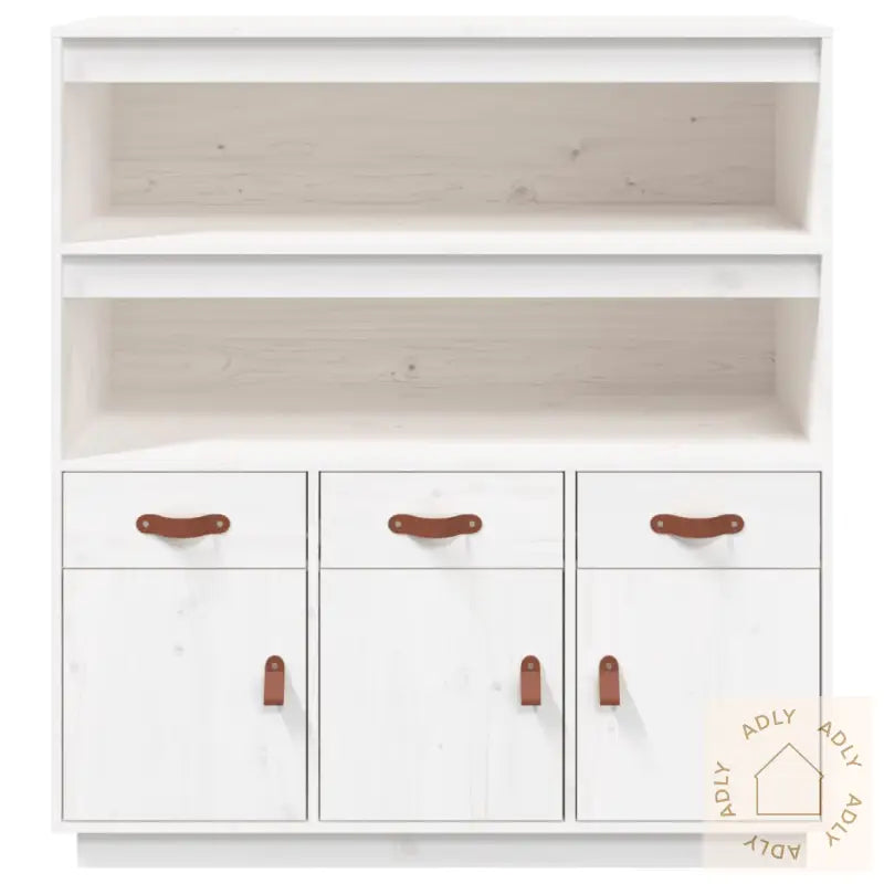 Highboard Hvit 100X40X108,5 Cm Heltre Furu