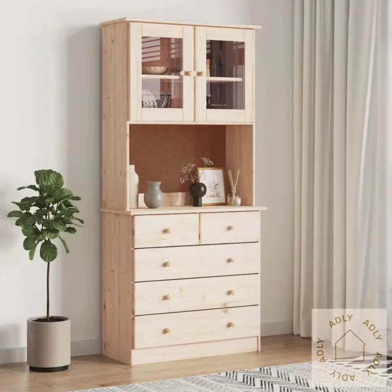Highboard Alta 77X35X165 Cm Heltre Furu