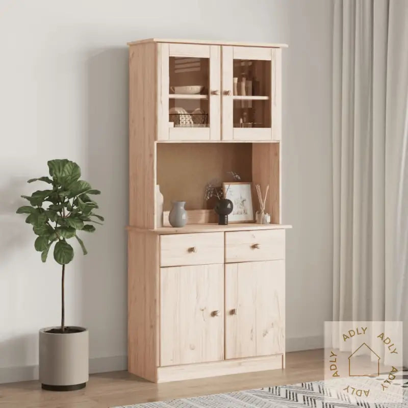 Highboard Alta 77X35X165 Cm Heltre Furu