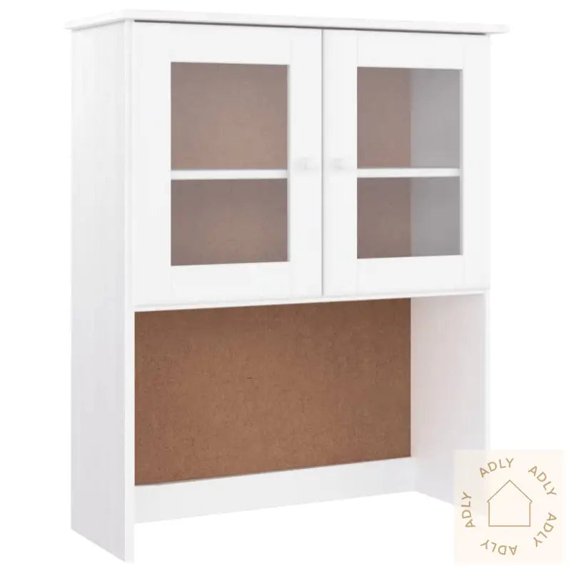 Highboard Alta Hvit 77X35X165 Cm Heltre Furu