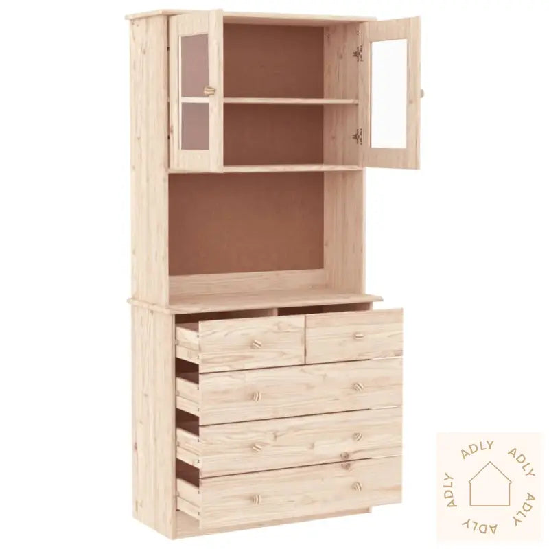 Highboard Alta 77X35X165 Cm Heltre Furu