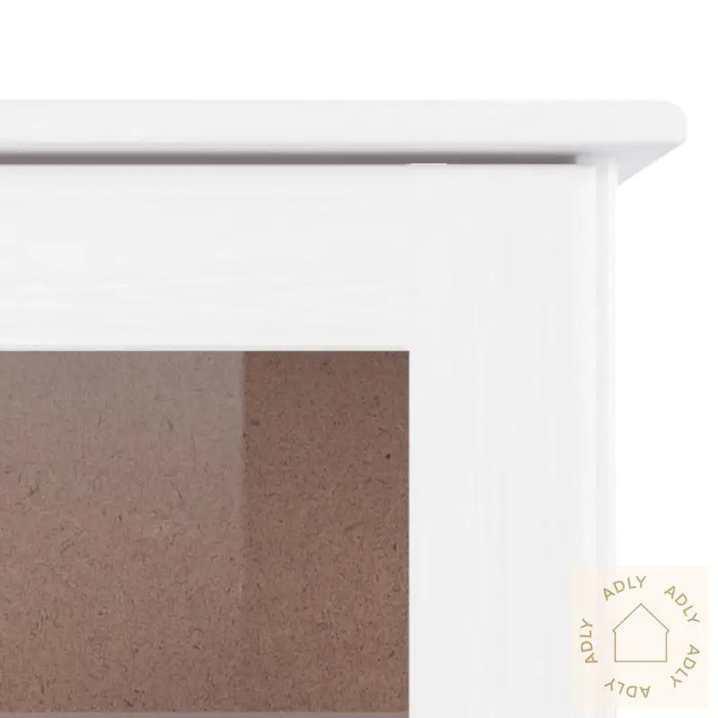 Highboard Alta Hvit 77X35X188 Cm Heltre Furu