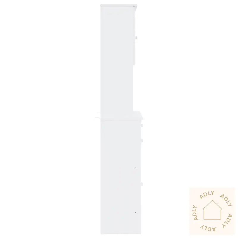 Highboard Alta Hvit 77X35X188 Cm Heltre Furu