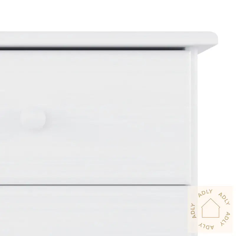 Highboard Alta Hvit 77X35X165 Cm Heltre Furu