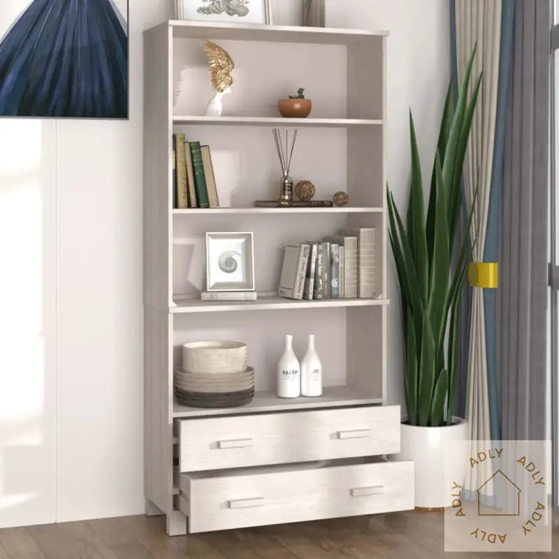 Highboard Hamar Heltre Furu Hvit