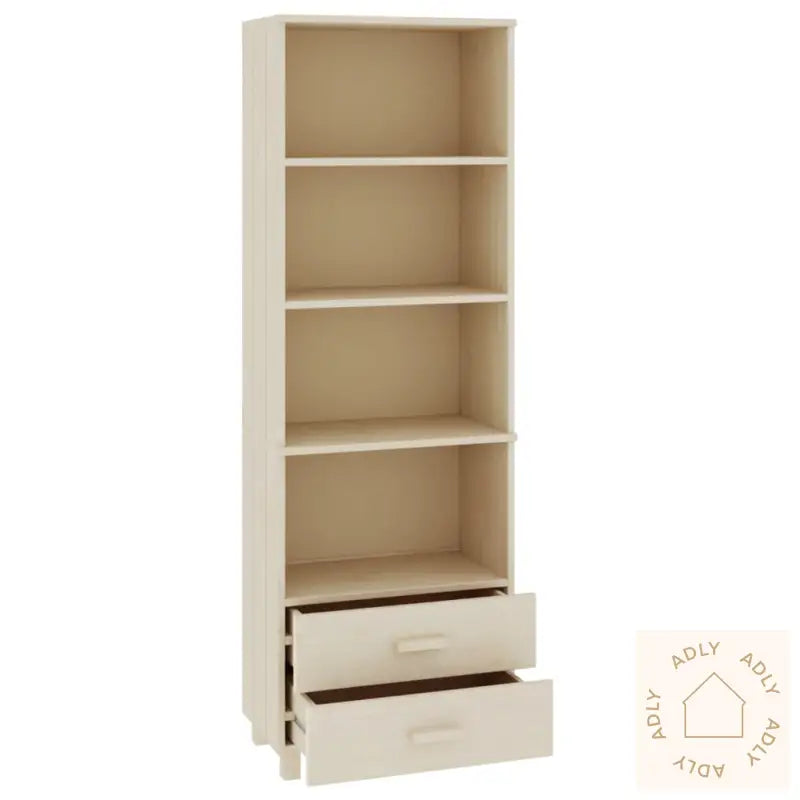 Highboard Hamar Honningbrun 60X35X180 Cm Heltre Furu