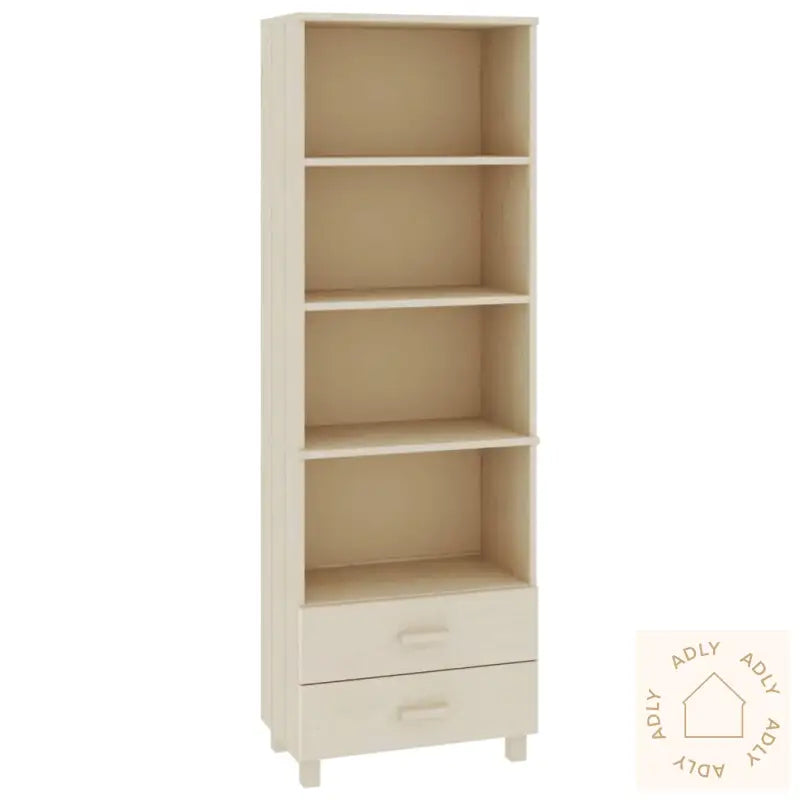 Highboard Hamar Honningbrun 60X35X180 Cm Heltre Furu
