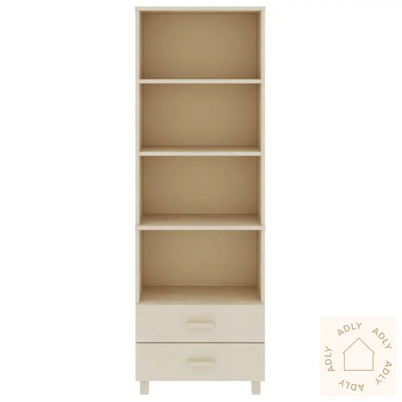 Highboard Hamar Honningbrun 60X35X180 Cm Heltre Furu