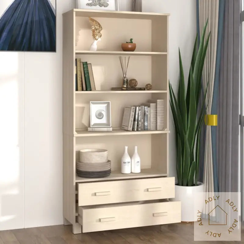 Highboard Hamar Heltre Furu Honningbrun