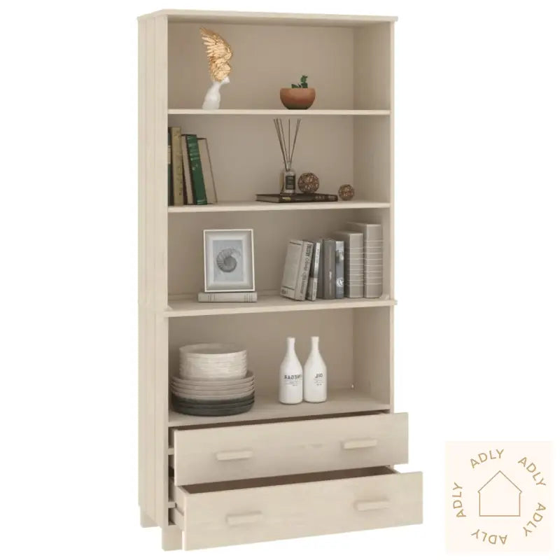 Highboard Hamar Heltre Furu Honningbrun