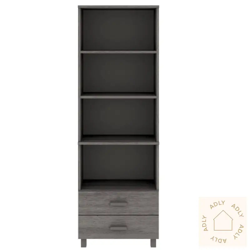 Highboard Hamar Lysegrå 60X35X180 Cm Heltre Furu