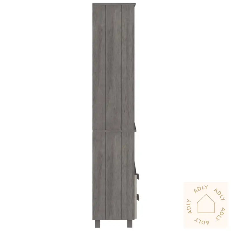 Highboard Hamar Lysegrå 60X35X180 Cm Heltre Furu