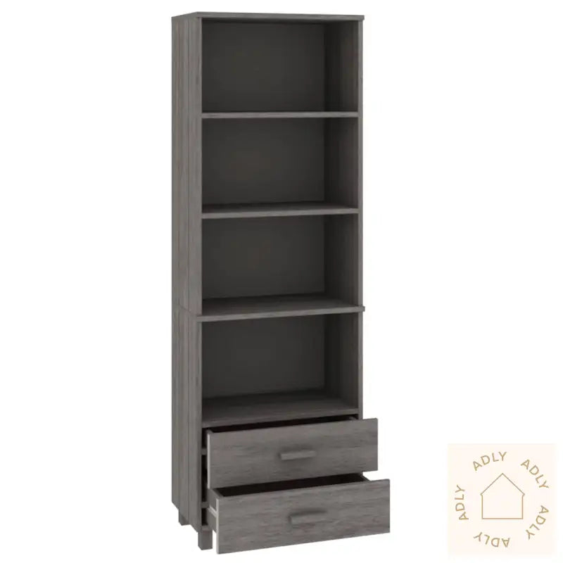 Highboard Hamar Lysegrå 60X35X180 Cm Heltre Furu