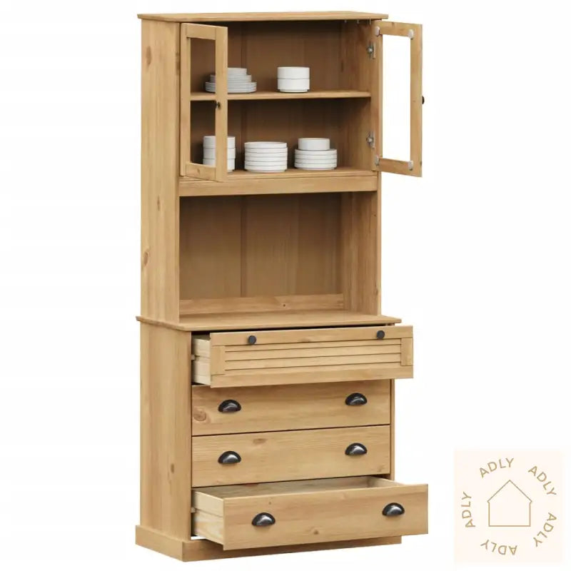 Highboard Vigo 80X40X176 Cm Heltre Furu