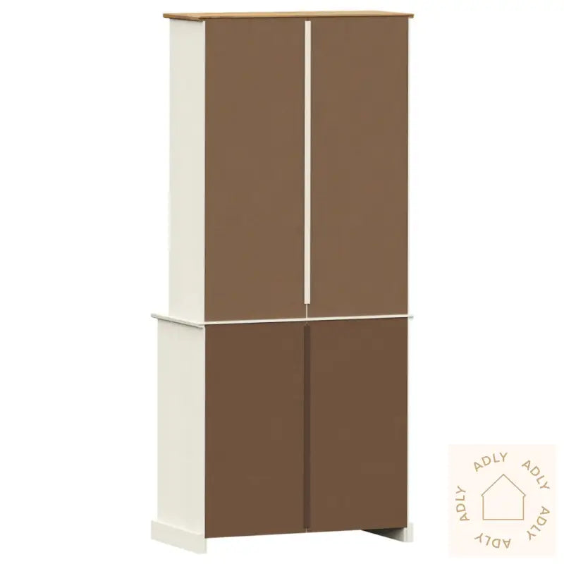 Highboard Vigo Hvit 78X40X175 Cm Heltre Furu