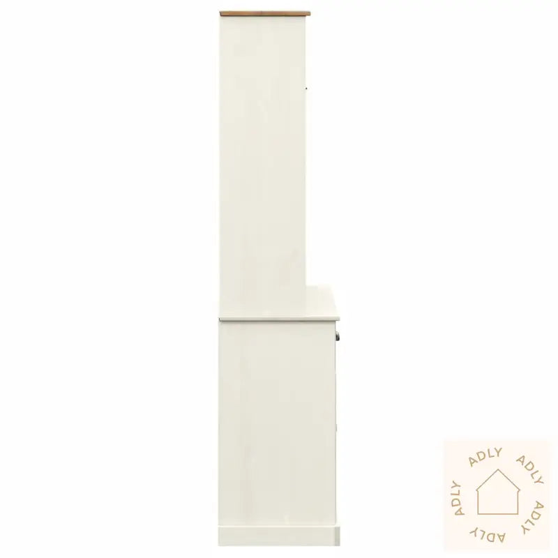 Highboard Vigo Hvit 78X40X175 Cm Heltre Furu