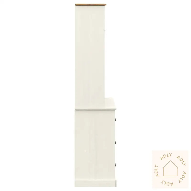 Highboard Vigo Hvit 78X40X175 Cm Heltre Furu