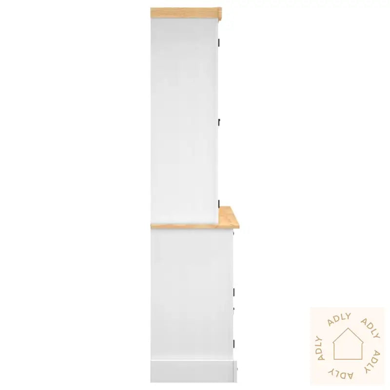Highboard Corona Hvit 112X43X196 Cm Heltre Meksikansk Furu