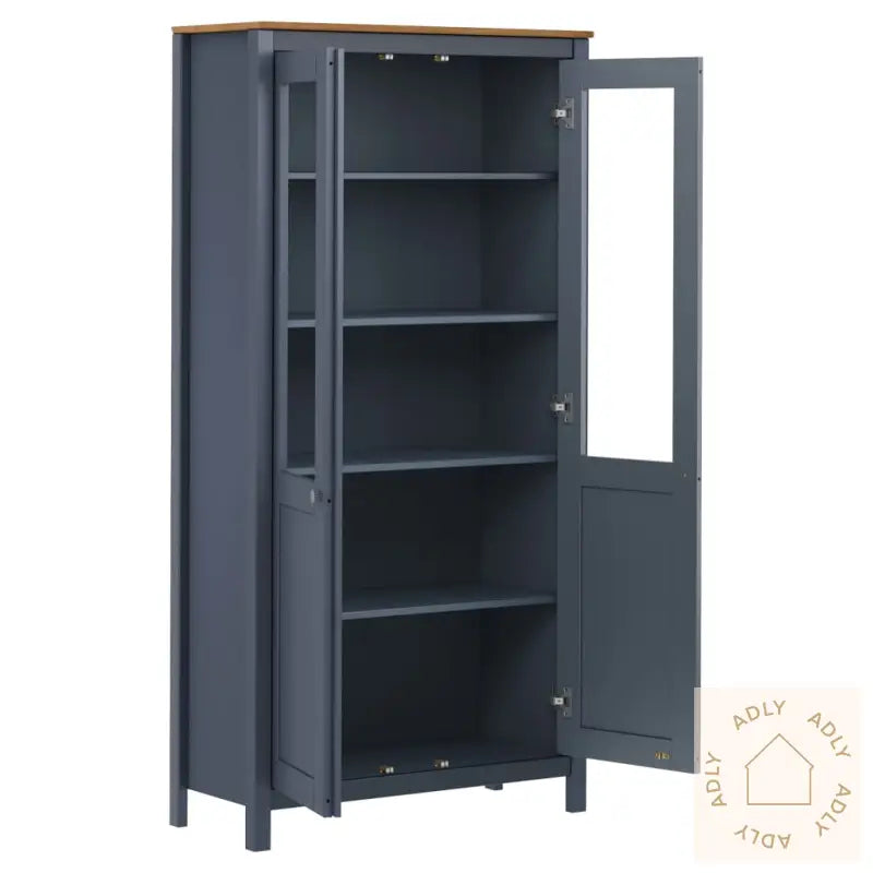 Highboard Hill Hvit 85X37X170,5 Cm Heltre Furu