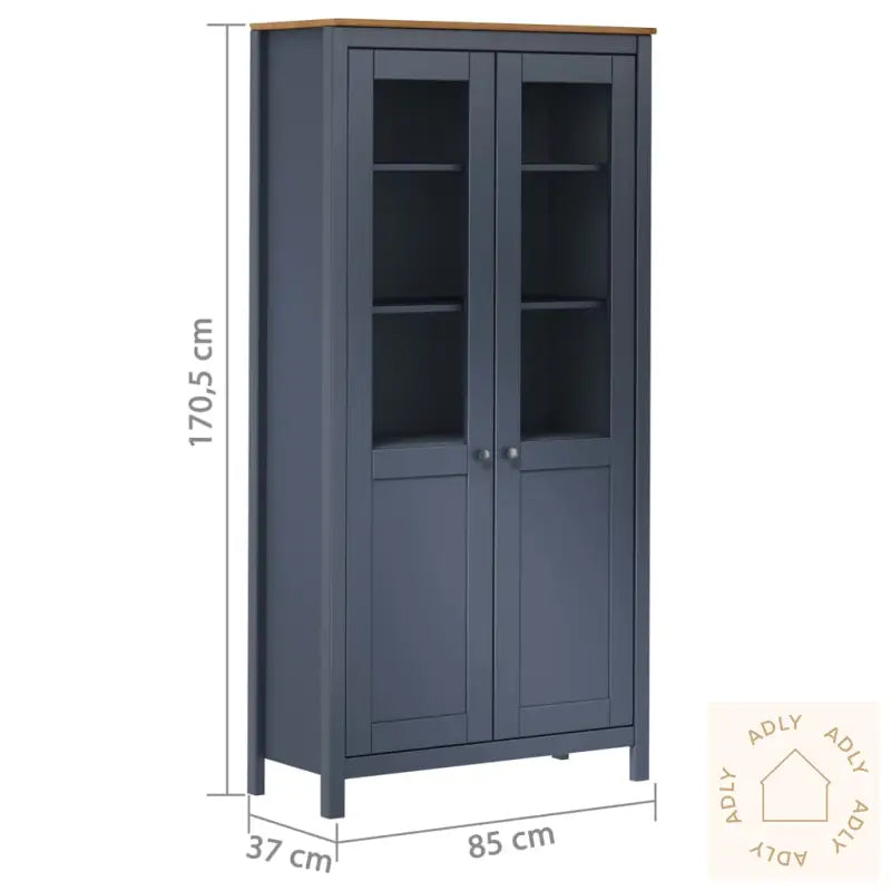 Highboard Hill Hvit 85X37X170,5 Cm Heltre Furu