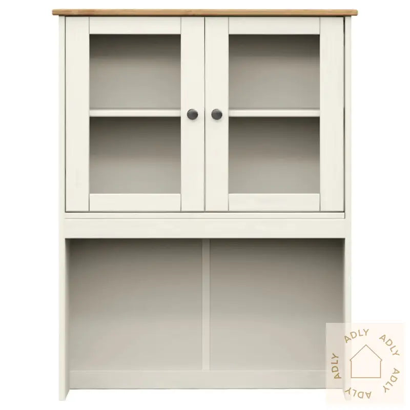 Highboard Vigo Hvit 80X40X176 Cm Heltre Furu