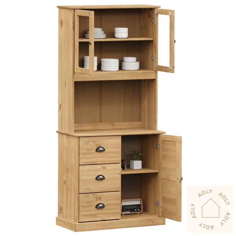 Highboard Vigo 78X40X175 Cm Heltre Furu