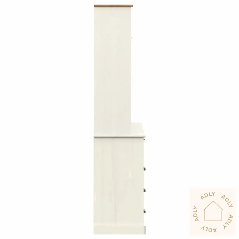 Highboard Vigo Hvit 80X40X176 Cm Heltre Furu