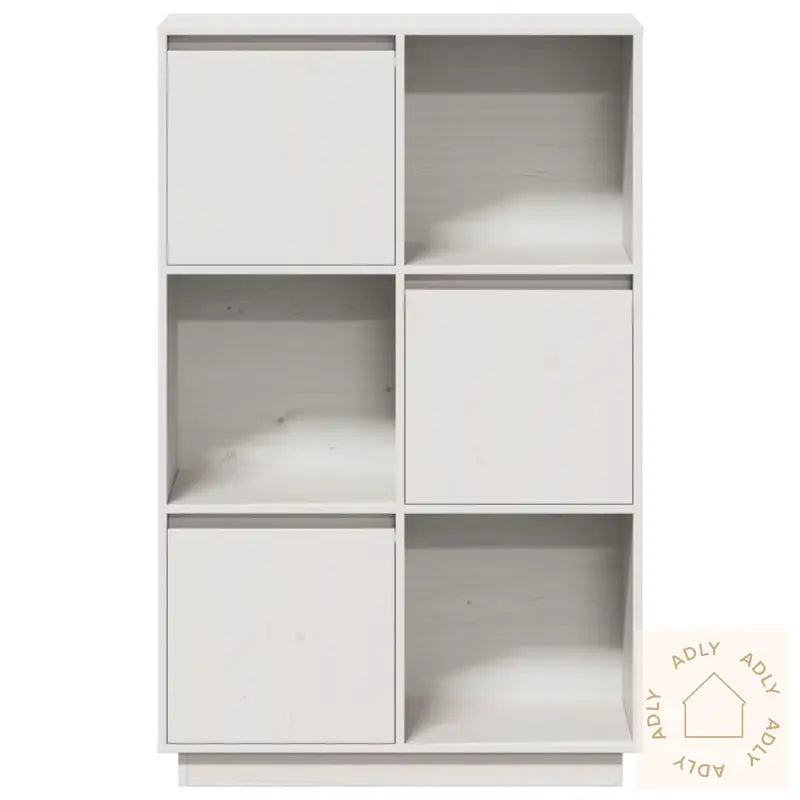 Highboard Hvit 74X35X117 Cm Heltre Furu