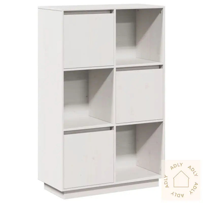 Highboard Hvit 74X35X117 Cm Heltre Furu