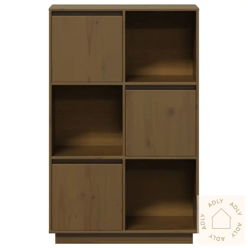 Highboard Honningbrun 74X35X117 Cm Heltre Furu