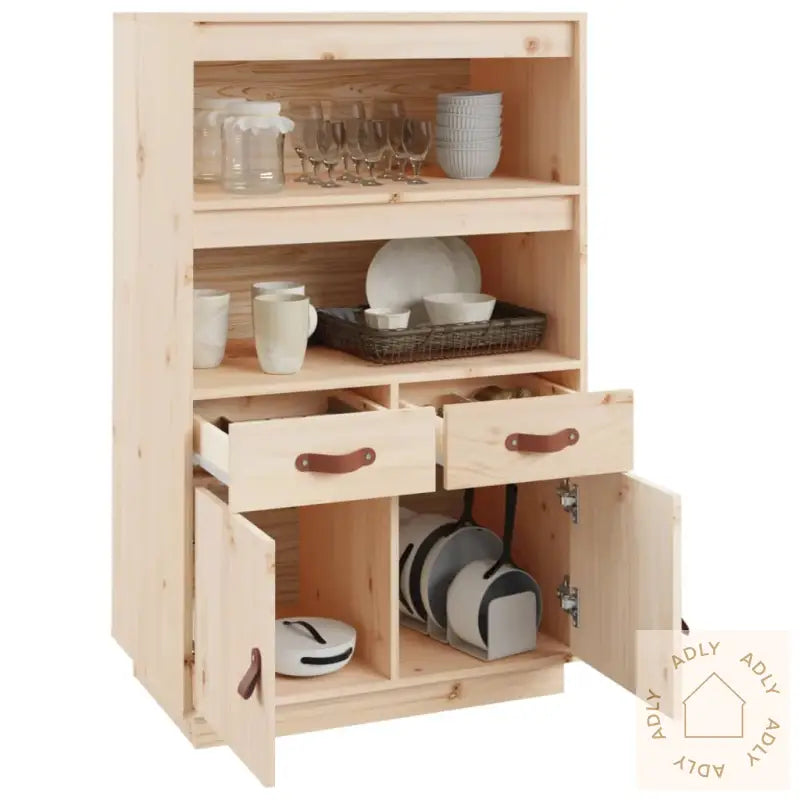 Highboard 67X40X108,5 Cm Heltre Furu