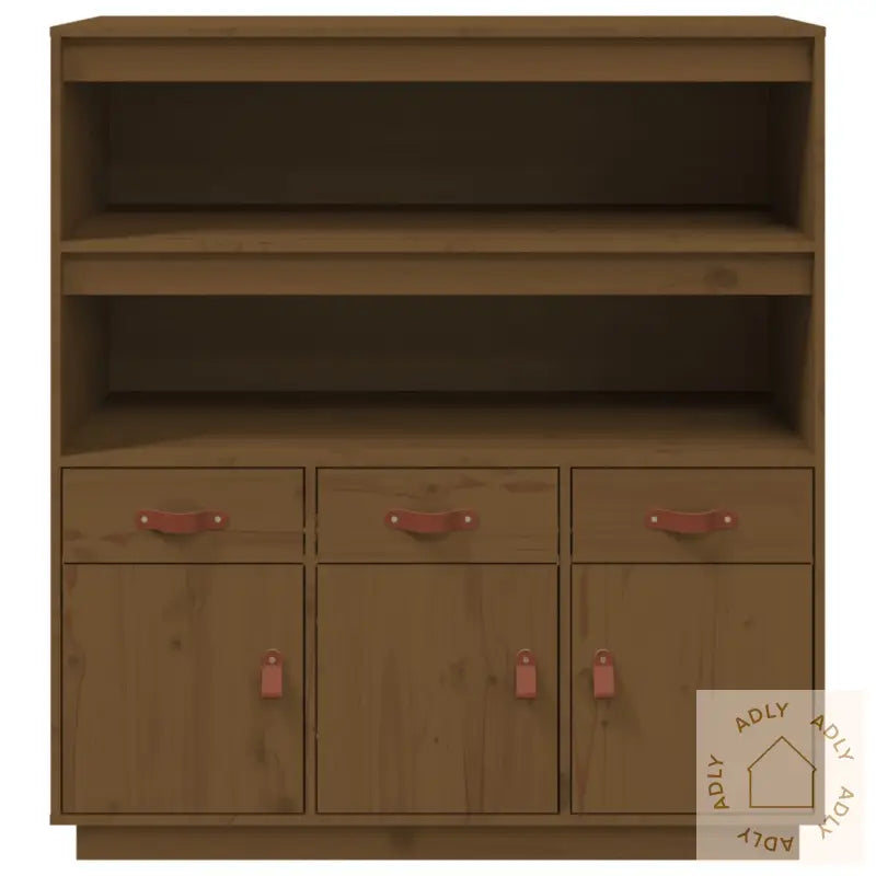Highboard Honningbrun 100X40X108,5 Cm Heltre Furu