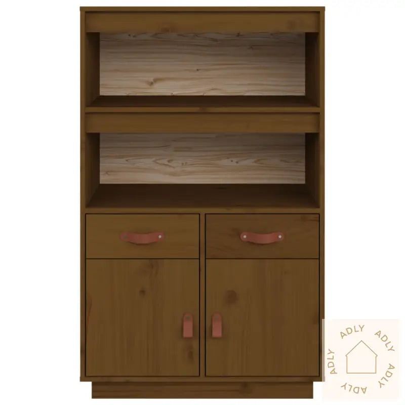 Highboard Honningbrun 67X40X108,5 Cm Heltre Furu