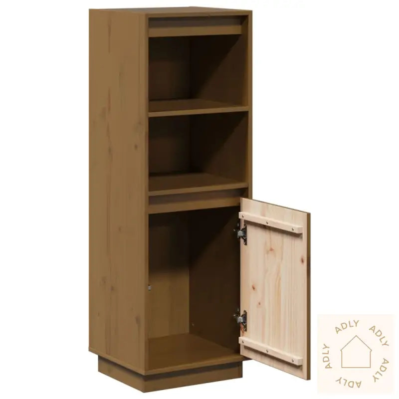Highboard Honningbrun 37X34X110 Cm Heltre Furu
