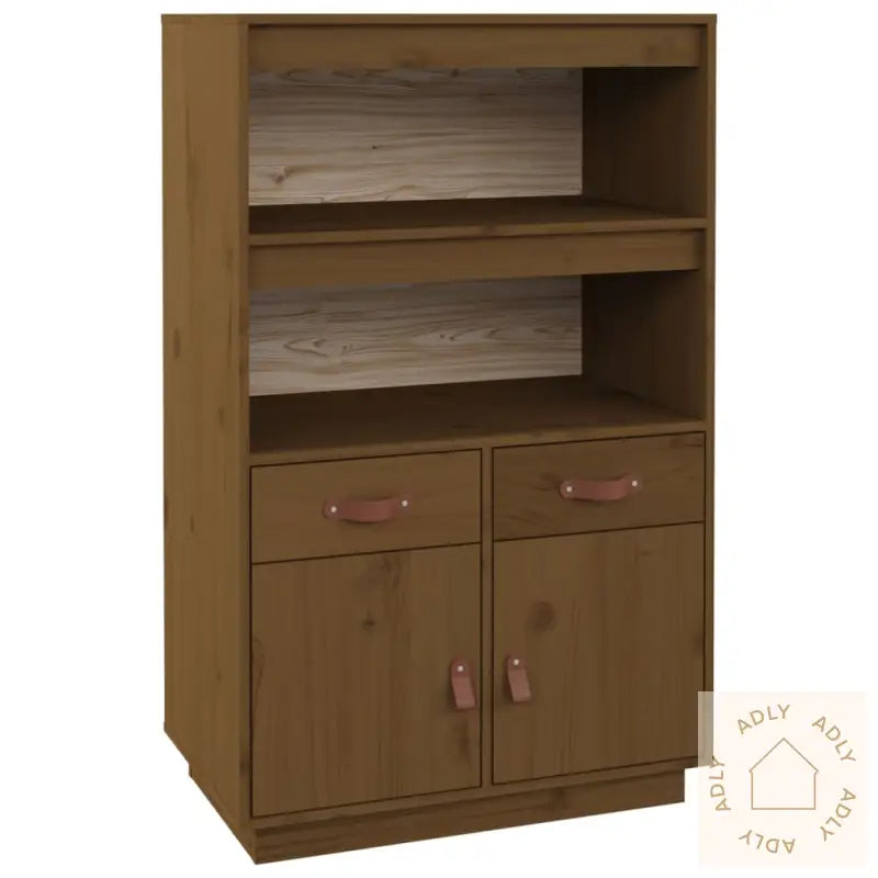 Highboard Honningbrun 67X40X108,5 Cm Heltre Furu