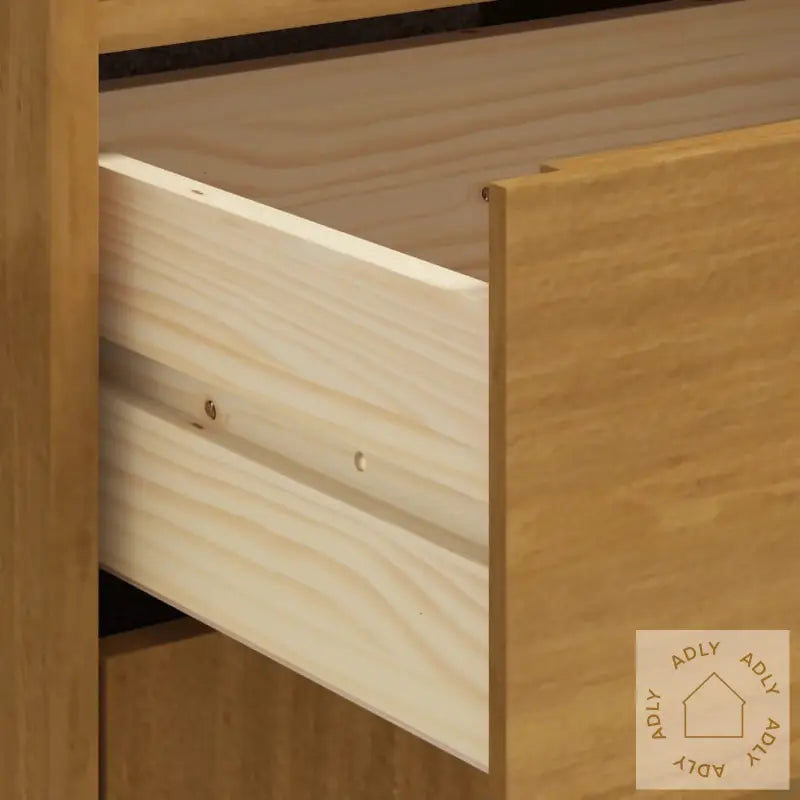 Highboard Med Glassdør Flam 92X40X122,5 Cm Heltre Furu