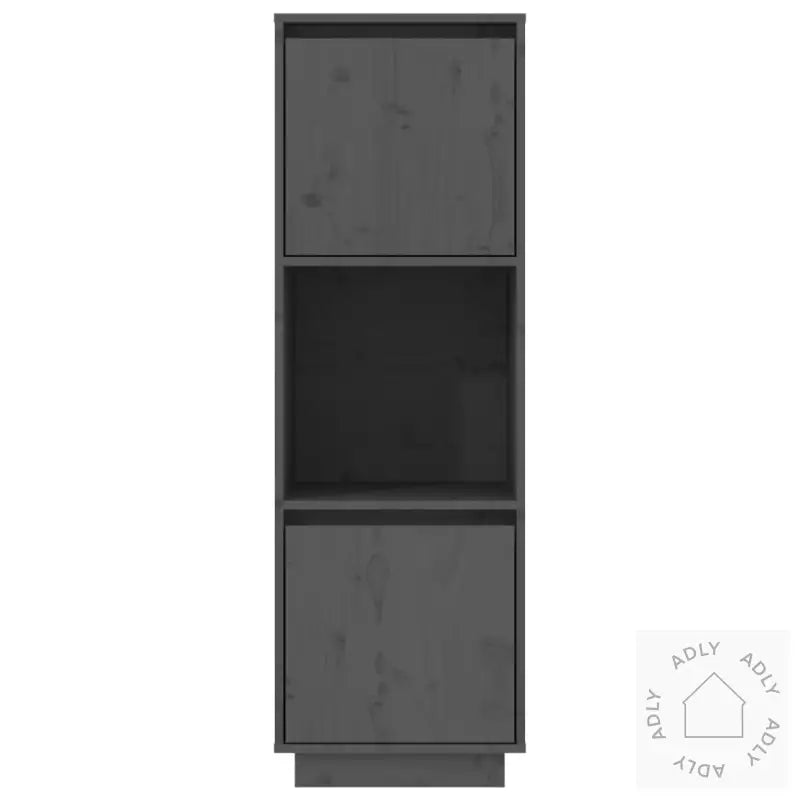 Highboard Grå 38X35X117 Cm Heltre Furu