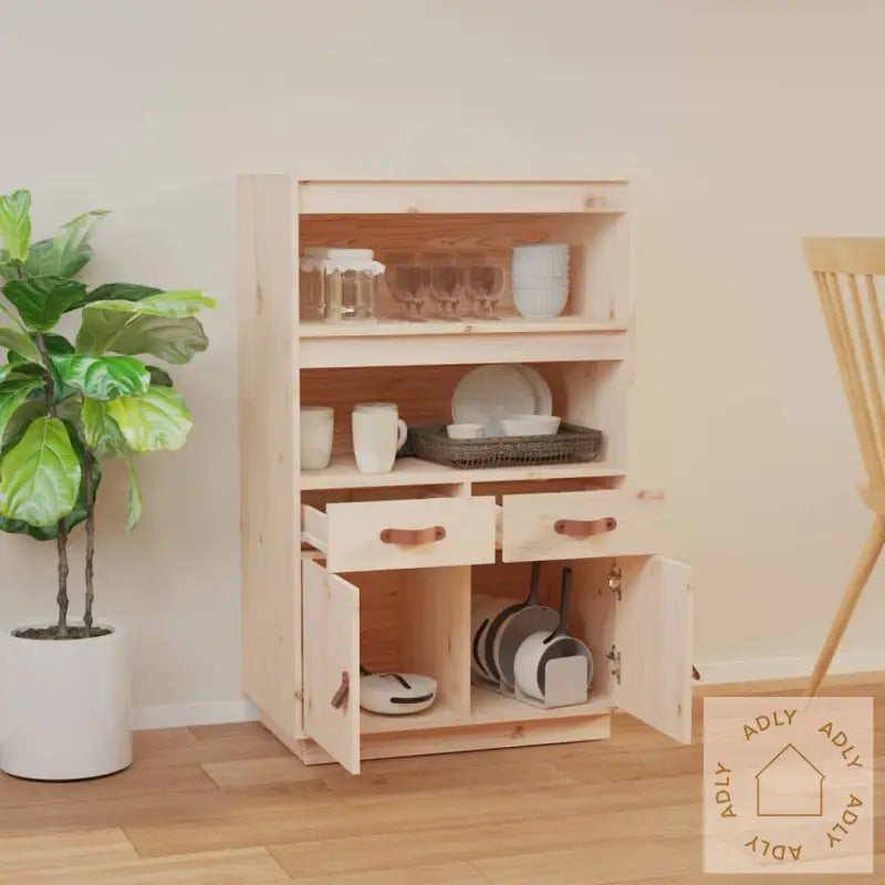 Highboard 67X40X108,5 Cm Heltre Furu