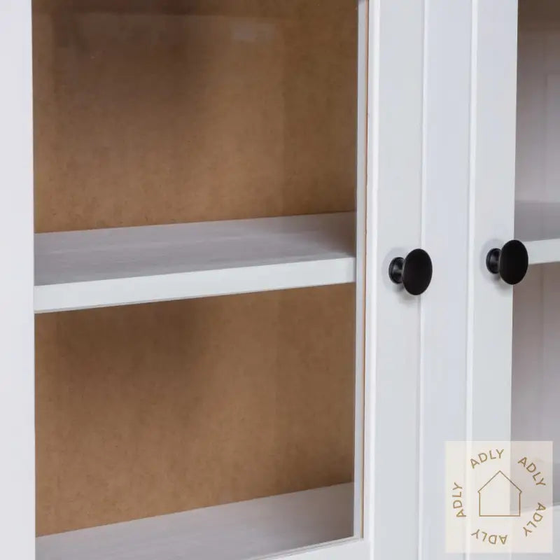 Highboard Hvit 93X40,5X180 Cm Heltre Furu Panama Range