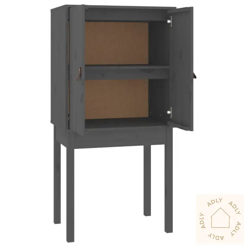 Highboard Grå 60X40X120 Cm Heltre Furu