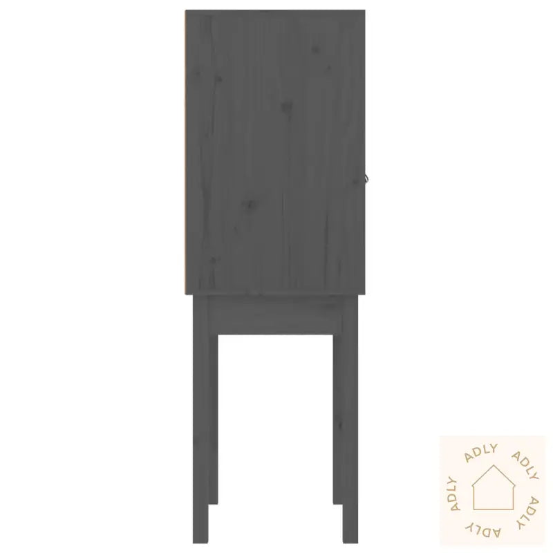 Highboard Grå 60X40X120 Cm Heltre Furu