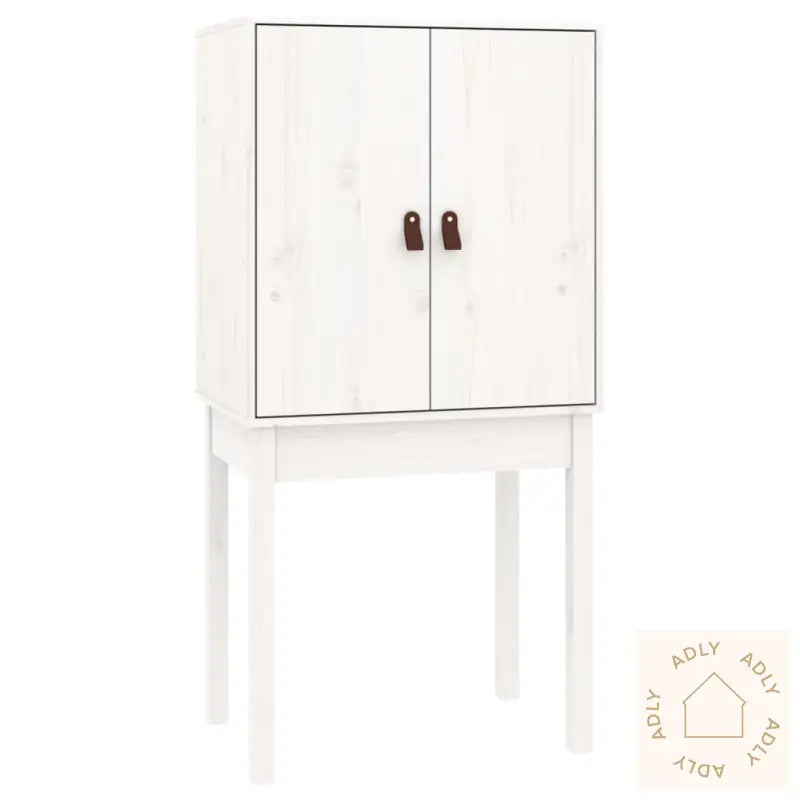 Highboard Hvit 60X40X120 Cm Heltre Furu