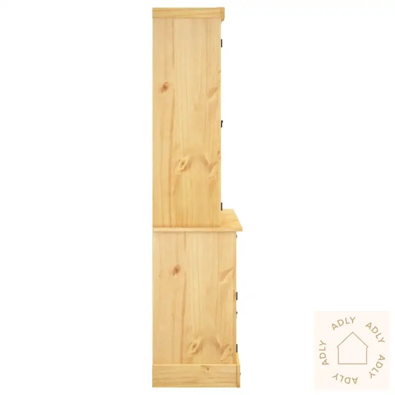 Highboard Corona Brun 112X43X196 Cm Heltre Meksikansk Furu