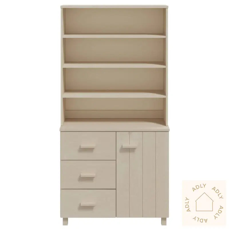 Highboard Hamar Heltre Furu Honningbrun