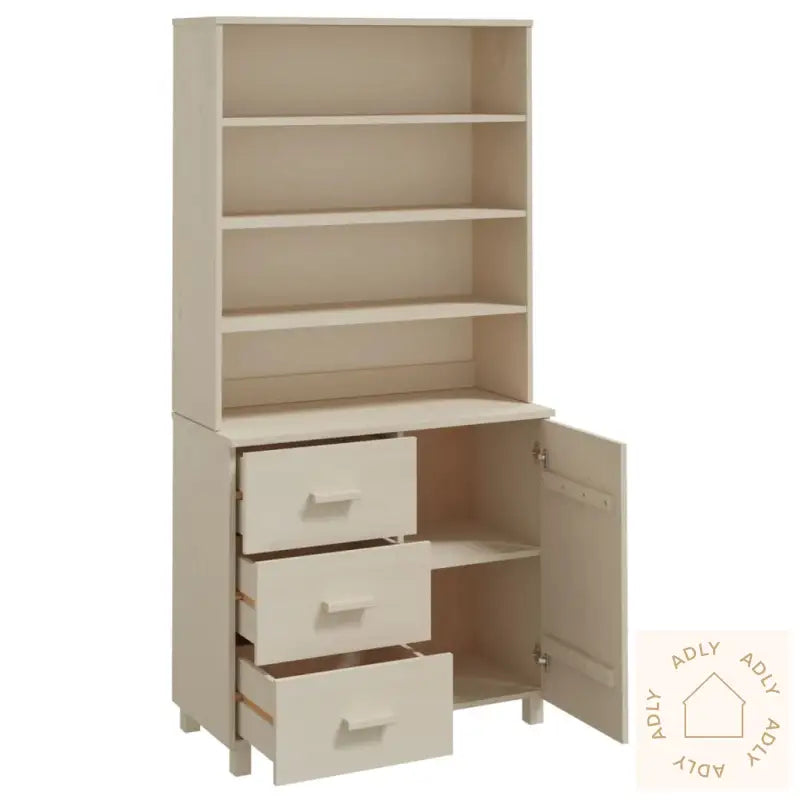 Highboard Hamar Heltre Furu Honningbrun