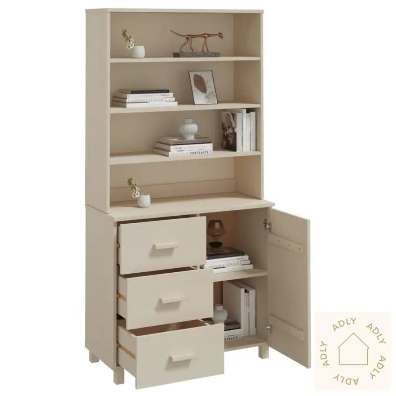 Highboard Hamar Heltre Furu Honningbrun