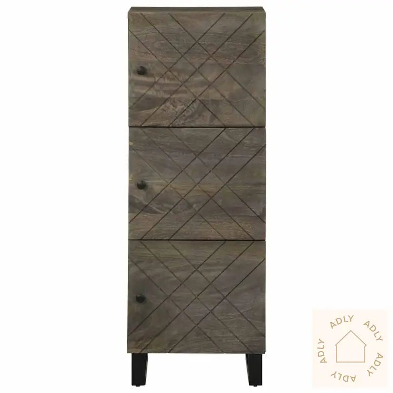 Highboard Svart 40X33X110 Cm Heltre Mango
