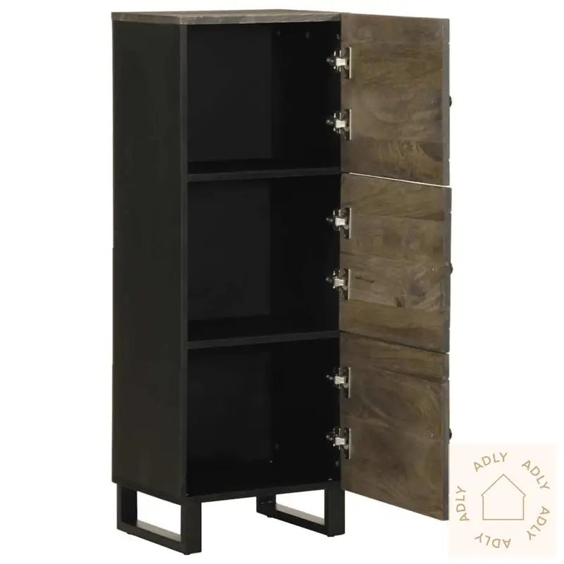 Highboard Svart 40X33X110 Cm Heltre Mango