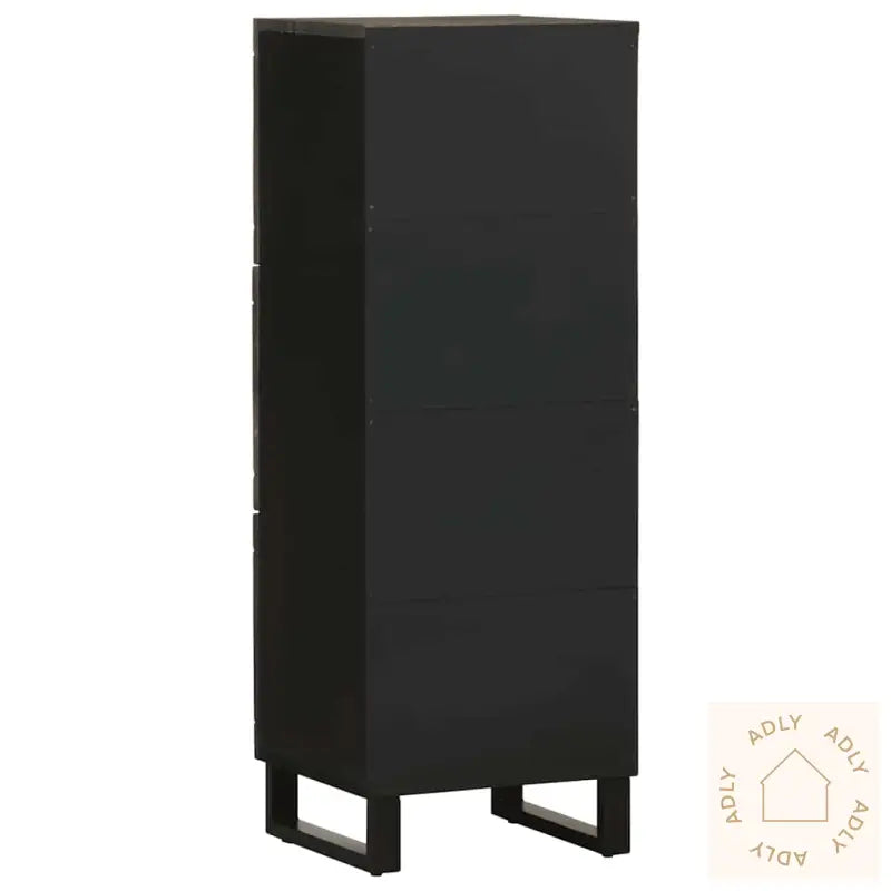 Highboard Svart 40X33X110 Cm Heltre Mango