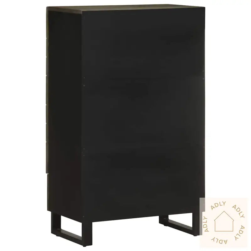 Highboard Svart 60X33X100 Cm Heltre Mango